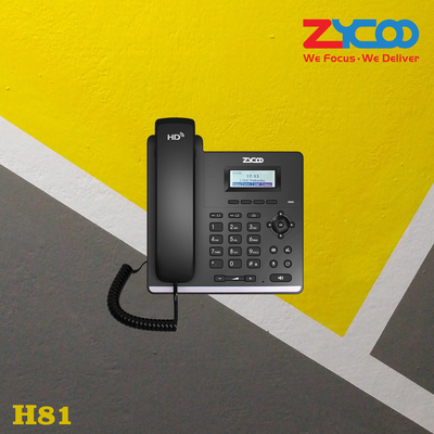 Teléfono de escritorio DC 5V/0.6A Wifi Voip 4.3W para empleados empresariales