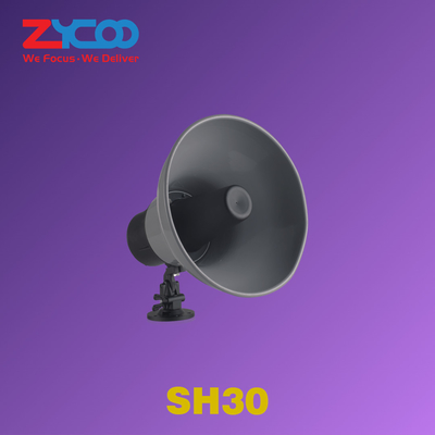 Altavoz de bocina IP resistente al agua para exteriores de 30 W, carcasa de aluminio 1060