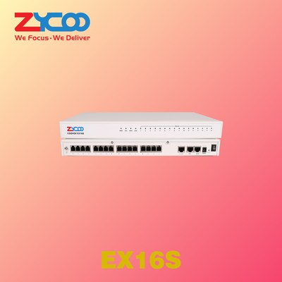 16 X RJ11 FXS Ip Gateway analógico 2 X 10/100Mbps con todas las extensiones IP