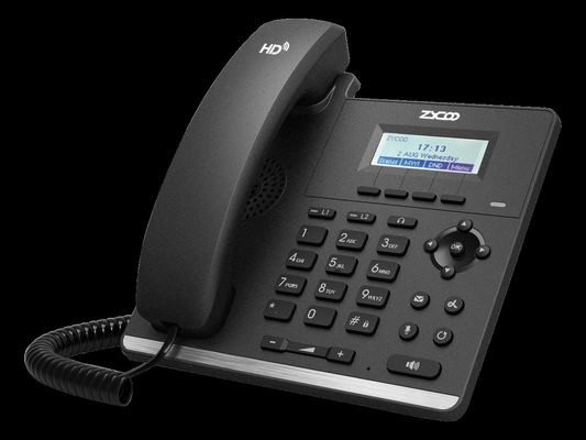 Sistema de teléfono VoIP de 2 líneas Soporte de escritorio PoE para gerentes intermedios